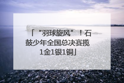 “羽球旋风”！石鼓少年全国总决赛揽1金1银1铜