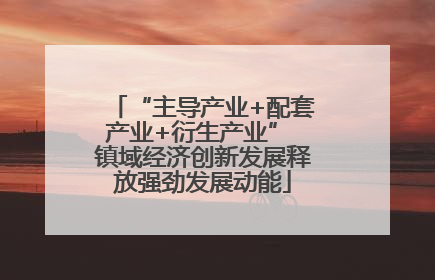 “主导产业+配套产业+衍生产业” 镇域经济创新发展释放强劲发展动能