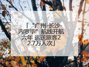 “广州-长沙-内罗毕”航线开航六年 运送旅客22.7万人次