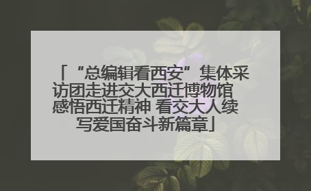 “总编辑看西安”集体采访团走进交大西迁博物馆 感悟西迁精神 看交大人续写爱国奋斗新篇章