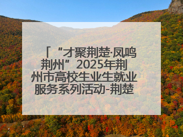 “才聚荆楚·凤鸣荆州”2025年荆州市高校生业生就业服务系列活动-荆楚就业大讲堂-就业嘉年华活动举行
