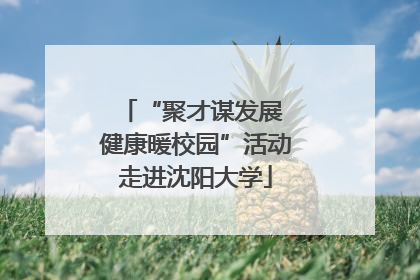 “聚才谋发展 健康暖校园”活动走进沈阳大学