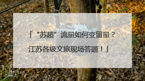 “苏超”流量如何变留量？江苏各级文旅现场答题！