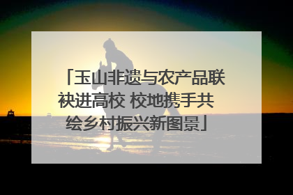 玉山非遗与农产品联袂进高校 校地携手共绘乡村振兴新图景
