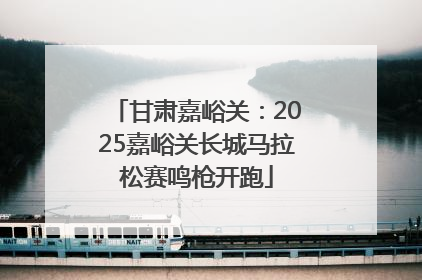 甘肃嘉峪关：2025嘉峪关长城马拉松赛鸣枪开跑