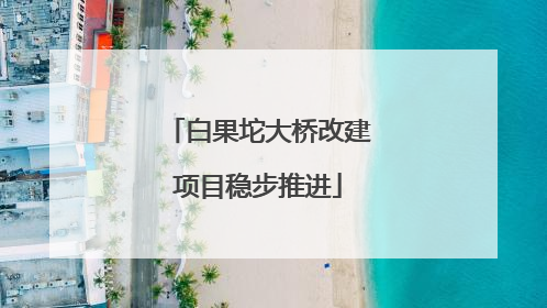 白果坨大桥改建项目稳步推进