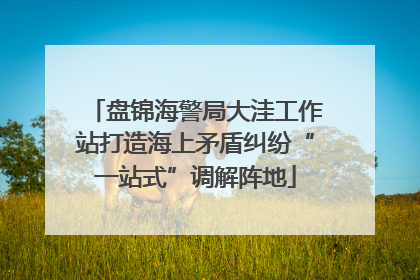 盘锦海警局大洼工作站打造海上矛盾纠纷“一站式”调解阵地