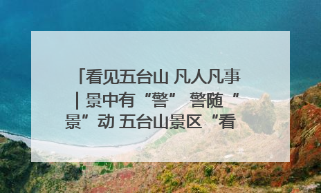 看见五台山 凡人凡事｜景中有“警” 警随“景”动 五台山景区“看得见”的平安守护