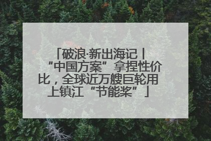 破浪·新出海记丨 “中国方案”拿捏性价比，全球近万艘巨轮用上镇江“节能桨”