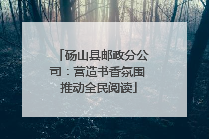 砀山县邮政分公司：营造书香氛围 推动全民阅读