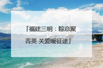 福建三明：粽意聚菁英 关爱暖征途