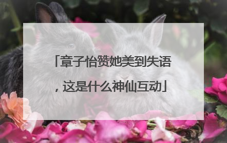 章子怡赞她美到失语，这是什么神仙互动
