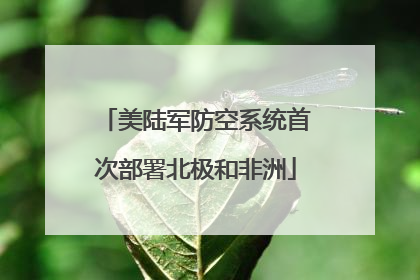 美陆军防空系统首次部署北极和非洲
