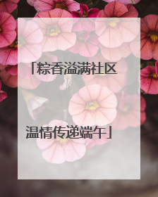 粽香溢满社区 温情传递端午