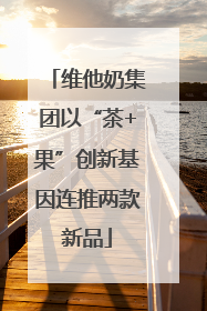 维他奶集团以“茶+果”创新基因连推两款新品