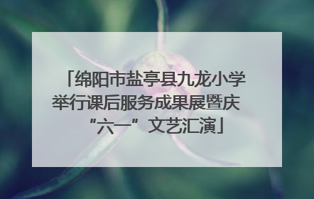 绵阳市盐亭县九龙小学举行课后服务成果展暨庆“六一”文艺汇演