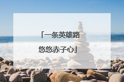 一条英雄路 悠悠赤子心