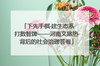 下先手棋·建生态系·打数智牌——河南文旅热背后的社会治理答卷