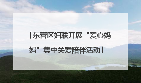 东营区妇联开展“爱心妈妈”集中关爱陪伴活动