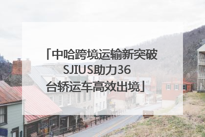 中哈跨境运输新突破 SJIUS助力36台轿运车高效出境