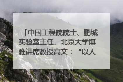 中国工程院院士、鹏城实验室主任、北京大学博雅讲席教授高文：“以人为本 智能向善” 推动文化与科技相生相促｜聚焦2025文化强国建设高峰论坛