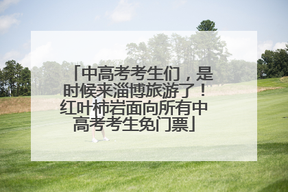 中高考考生们，是时候来淄博旅游了！红叶柿岩面向所有中高考考生免门票