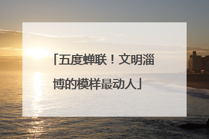 五度蝉联！文明淄博的模样最动人
