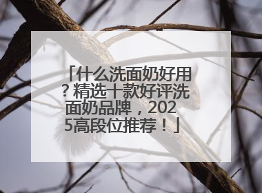 什么洗面奶好用？精选十款好评洗面奶品牌，2025高段位推荐！
