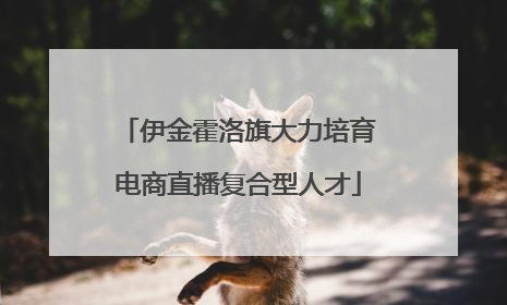 伊金霍洛旗大力培育电商直播复合型人才