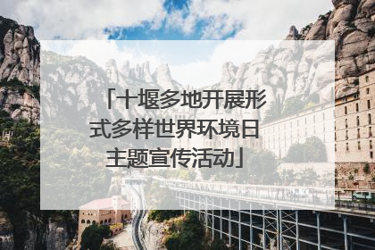 十堰多地开展形式多样世界环境日主题宣传活动