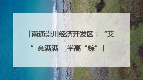 南通崇川经济开发区：“艾”意满满 一举高“粽”