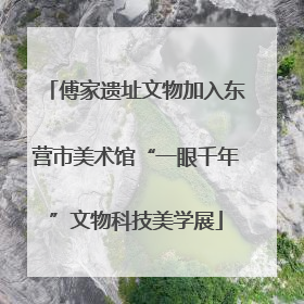 傅家遗址文物加入东营市美术馆“一眼千年”文物科技美学展