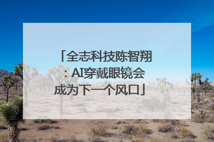 全志科技陈智翔：AI穿戴眼镜会成为下一个风口