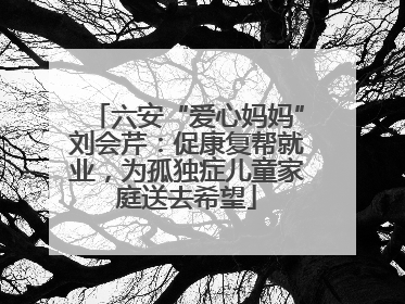六安“爱心妈妈”刘会芹：促康复帮就业，为孤独症儿童家庭送去希望