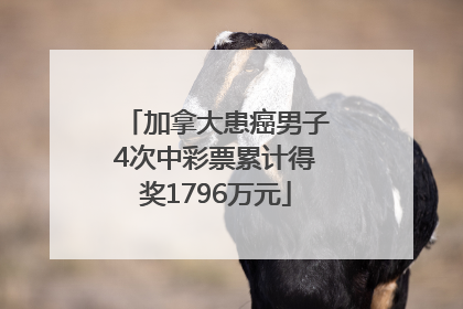 加拿大患癌男子4次中彩票累计得奖1796万元