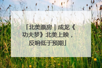 北美票房｜成龙《功夫梦》北美上映，反响低于预期