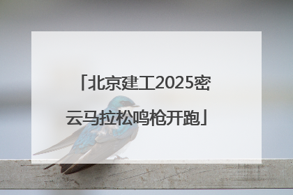 北京建工2025密云马拉松鸣枪开跑