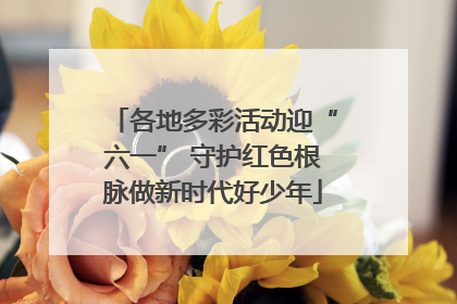 各地多彩活动迎“六一” 守护红色根脉做新时代好少年