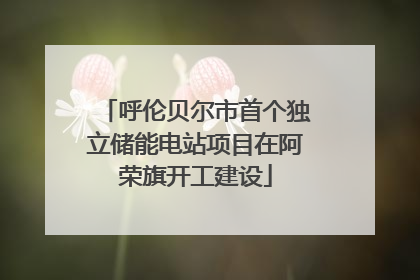 呼伦贝尔市首个独立储能电站项目在阿荣旗开工建设