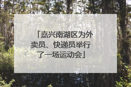 嘉兴南湖区为外卖员、快递员举行了一场运动会