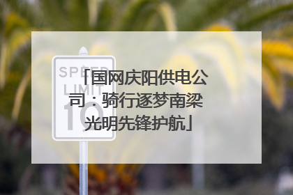 国网庆阳供电公司：骑行逐梦南梁 光明先锋护航