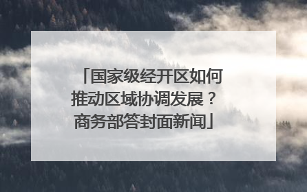 国家级经开区如何推动区域协调发展？商务部答封面新闻