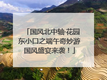 国风北中轴·花园东小口之端午奇妙游国风盛宴来袭！