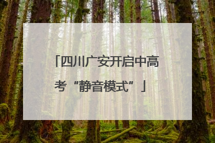 四川广安开启中高考“静音模式”