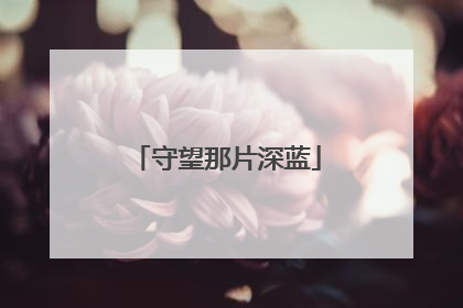 守望那片深蓝