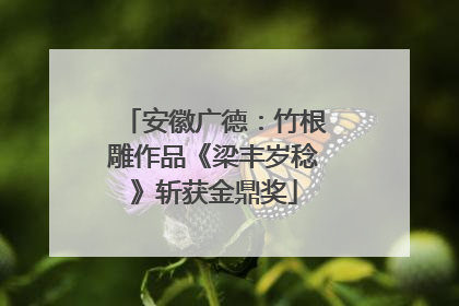 安徽广德：竹根雕作品《梁丰岁稔》斩获金鼎奖