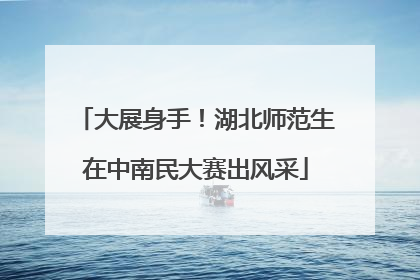 大展身手！湖北师范生在中南民大赛出风采