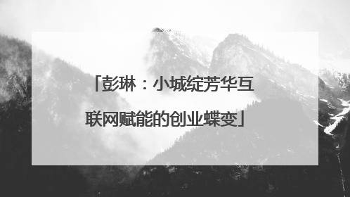 彭琳：小城绽芳华互联网赋能的创业蝶变