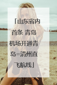 山东省内首条 青岛机场开通青岛=清州直飞航线