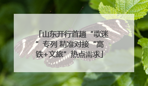 山东开行首趟“歌迷”专列 精准对接“高铁+文旅”热点需求
